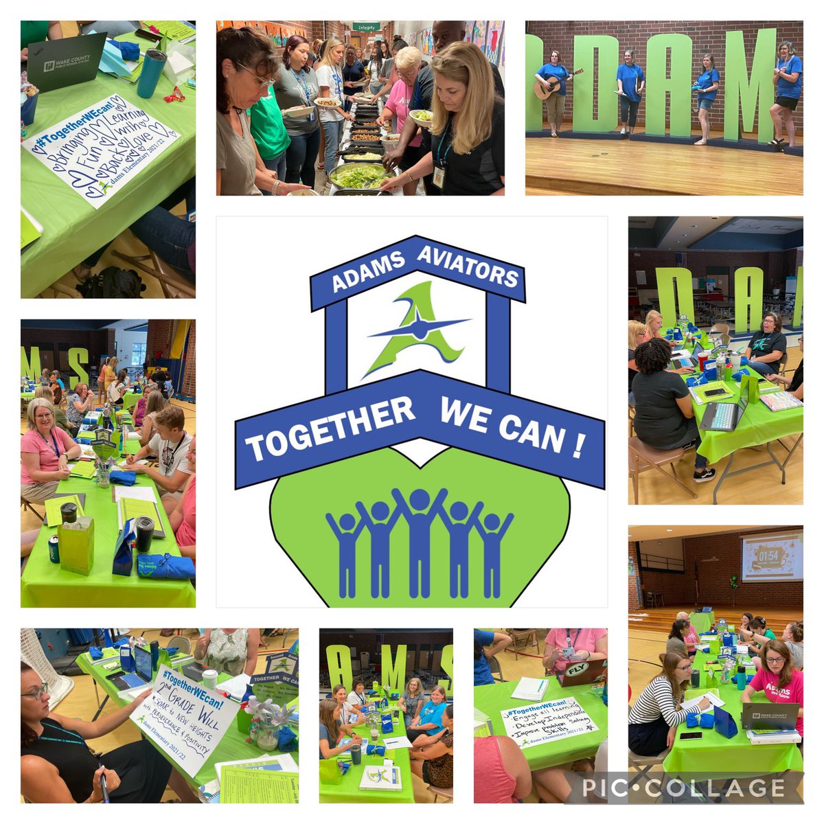 <a href="/AdamsYRES/">Adams Elementary</a> is ready to start the new school year tomorrow!  We know that when working TOGETHER WE CAN and will do amazing things with our Aviators ✈️ #TogetherWEcan