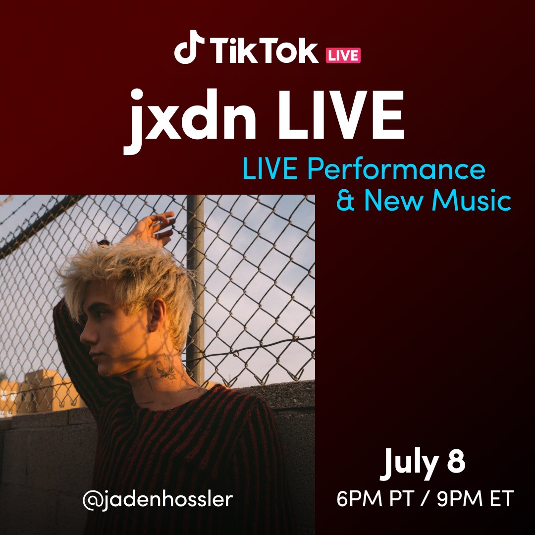 JadenHossler's tweet image. So excited to perform for you tomorrow on TikTok
Make sure to register, I’ll see you there! vm.tiktok.com/ZMdCKFo7Q/