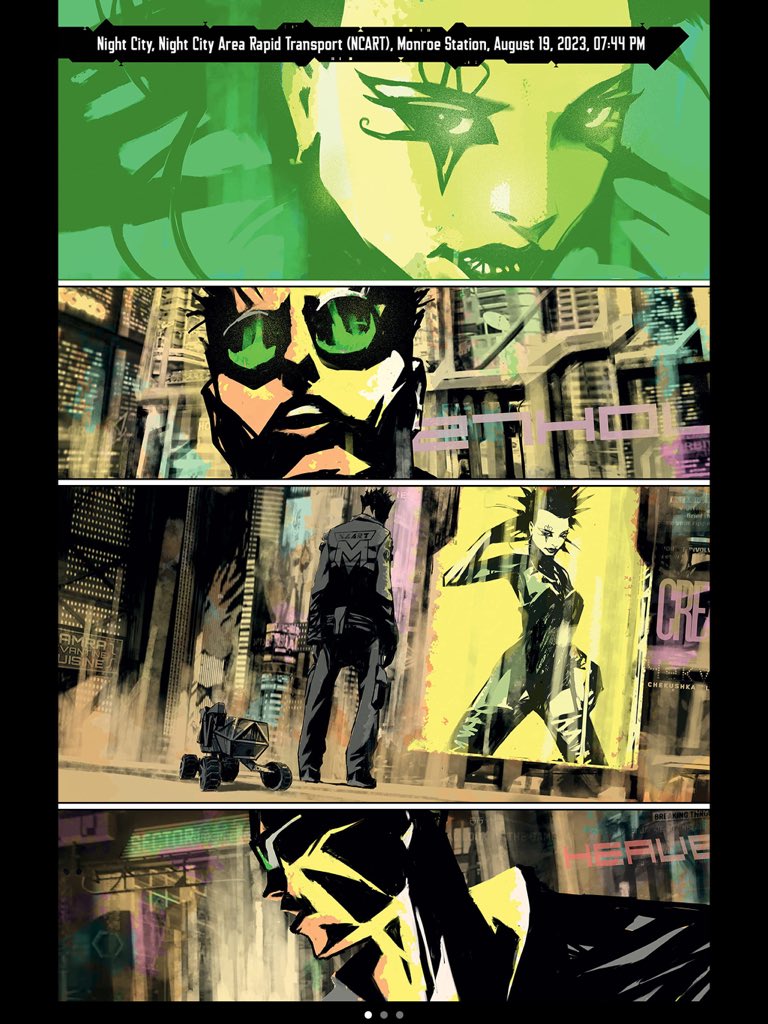 TonyDonley's tweet photo. A #Cyberpunk book with art by Danijel Ε½eΕΎelj? Iβm in. I donβt know anything about the game #cyberpunk2077 except that itβs broken & #JohnWick is in it. But if Ε½eΕΎelj is drawing it, I am buying it. #johnnysilverhands https://t.co/5dtjGsJ124