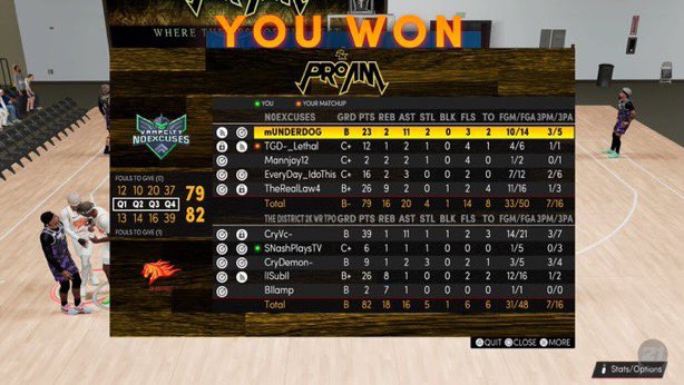 SNashPlays's tweet photo. GG to No Excuses as we beat them 2-1 in TPO playoffs. @TPOLeague @2kDistrict https://t.co/YsTWjMVg5D