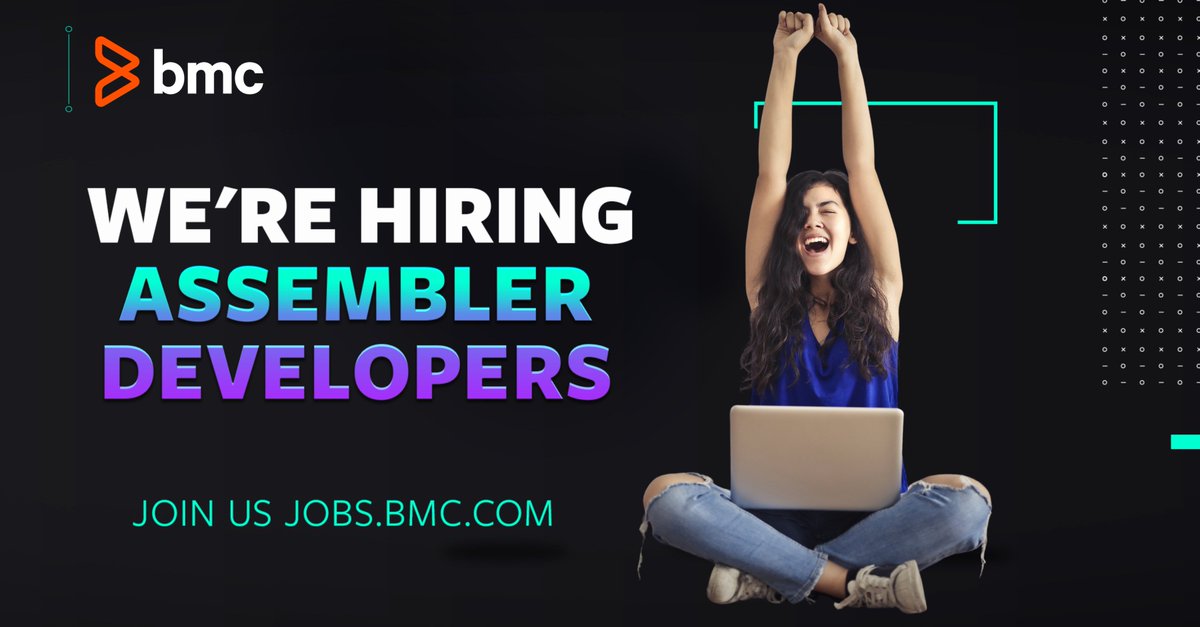 We're #Hiring. When you work at BMC Software, it’s more than just a job. You’ll be part of a team that’s driving innovation and leading the way in #innovation.

Assembler Developer: spr.ly/6011yVgPf

#JobsatBMC #ApplyNow #CareersatBMC #Job #Hiring #Jobalert