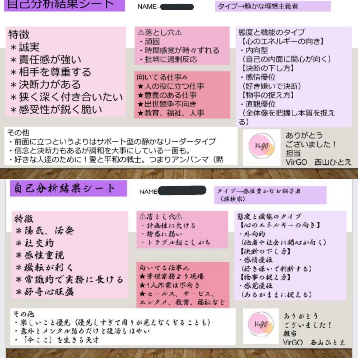 Hitoe_Virgo's tweet photo. [自分らしさってなんだろう]

VirGOでは自己分析サービスを始めました🌸

自分の潜在的な性格や
陥りやすい落とし穴などを知ることで、
もっと生きやすく、もっと自分を愛せるように―。
まずは自分を知るところから始めてみませんか？

ご興味ある方はDMにてお問い合わせください🤗

#カウンセラー https://t.co/YK2T8lXtKe