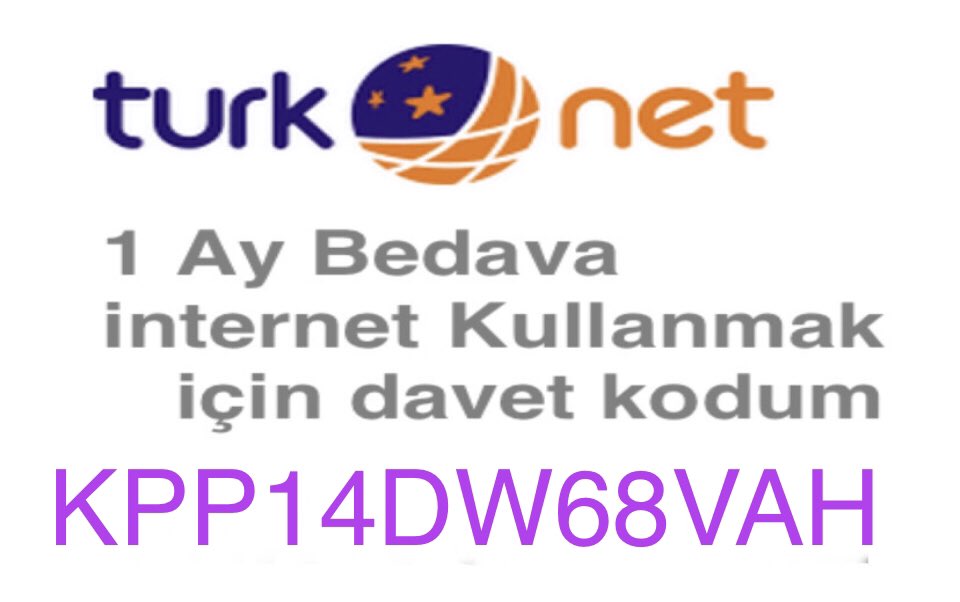 TurkNet ‘e başvuran arkadaşlarım 1 Ay Ücretsiz internet kazanıyor.

#ArkadaşınıGetir kampanyasını kaçırmayın

Telefonla Arayarak 0850 288 8081

Kampanya kodu:KPP14DW68VAH

Aşağıdaki Turknet Linkine tıklayıp Online üye olabilirsiniz 

turk.net/taahhutsuz-ozg… #ErenMelekOldu #kpss