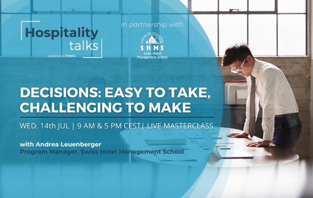 hoscoinfo's tweet photo. Life is about making decisions. Do you know what the cost of making the wrong decision is? Join our next #Masterclass and learn how to improve your decision-making process. On 14/07 at 9 AM https://t.co/BKR3JsRvIV and 5 PM https://t.co/qyAjRQM8tI 
#webinarsession #hospitality https://t.co/qkVP6PkxFz