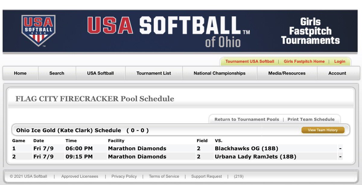 ohio_gold's tweet photo. This weekend we are back in Findlay, for the Flag City Firecracker tournament! Catch us Friday at the Marathon Diamonds Complex, field 2 at 6pm &amp; 9:15pm 💪🧊💛 #weareice https://t.co/uoIStFYxpX