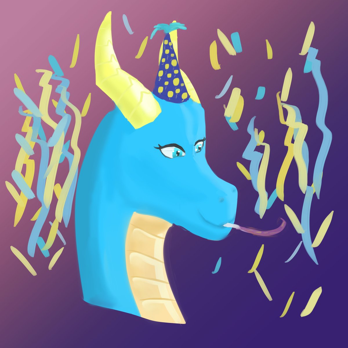 It's my birthday in Australia so... close enough. Too impatient to wait till midnight in my timezone to post it.
furaffinity.net/view/42682152/