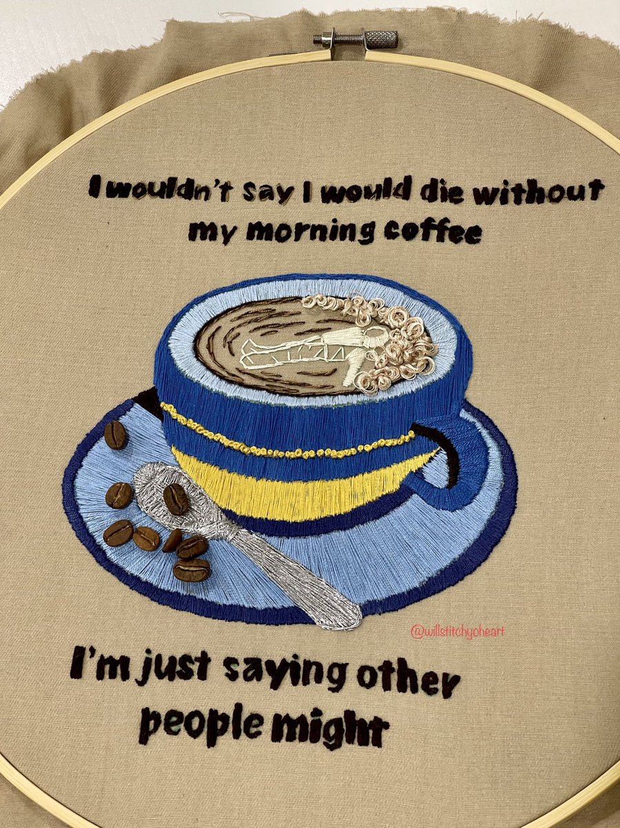 wstitchyoheart's tweet photo. #handembroidery #artwork #uniqueart #availableonetsy #etsyshop #hoopart #beginnerskit #embroiderykit #DIY #craft #stayathome #getcrafty #handmade #handmadewithlove #coffee #coffeeaddict https://t.co/2ROUHY7XII