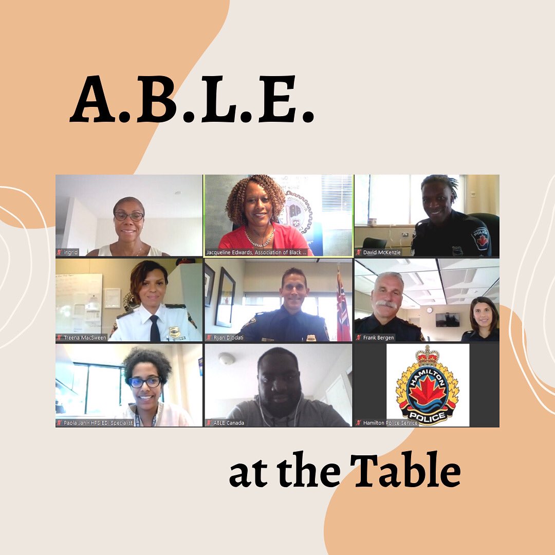 ABLE_org's tweet photo. Great first meeting with Chief Bergen. A.B.L.E. is committed to working with @hamiltonpolice to achieve shared objectives. #leadershipmatters #represenationmatters #ableatthetable https://t.co/tGTCjyEJHc