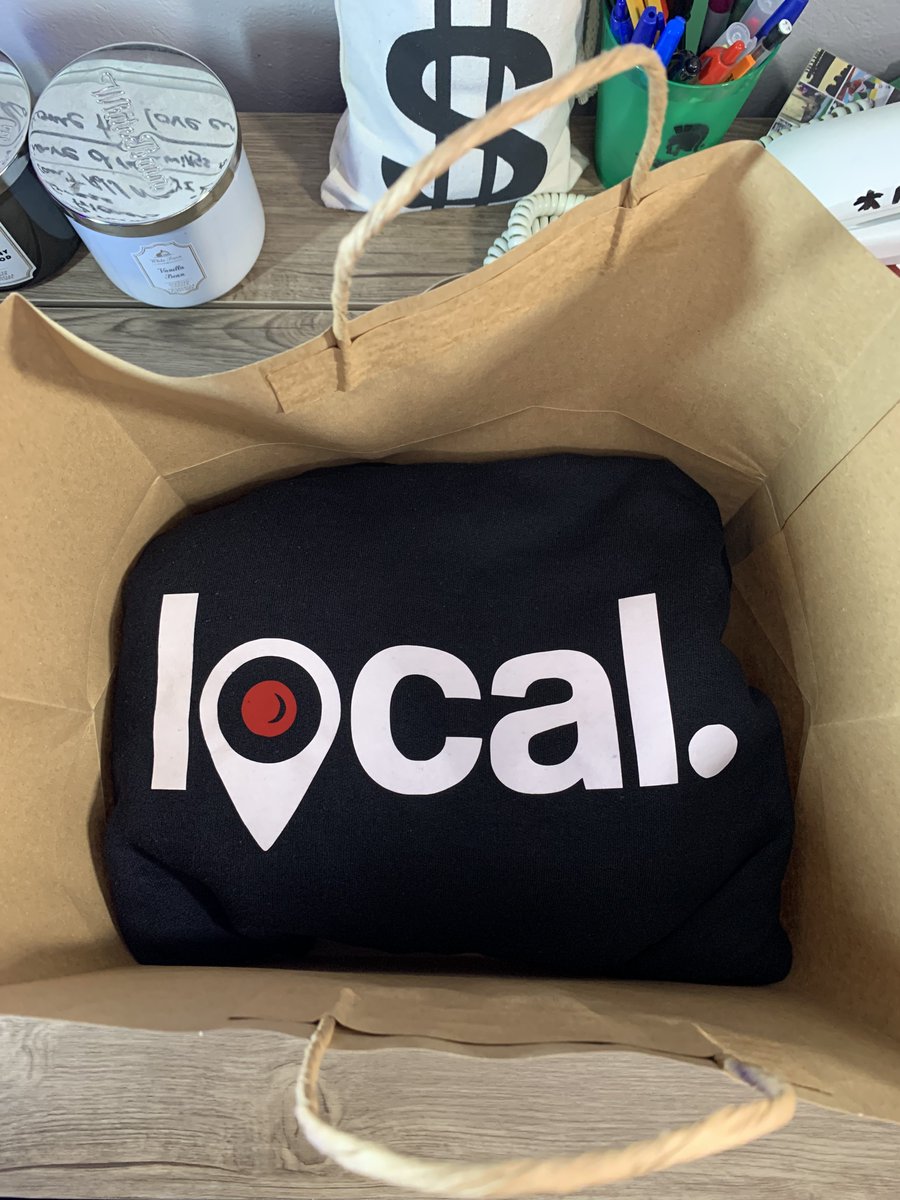 Brendanhs1856's tweet photo. Got my @LivinLocalEnt hoodie today bug up my bro @AaronFingal https://t.co/V2GwsQU0ip