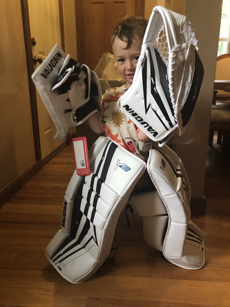 Best day ever for this guy! 🏒 <a href="/VaughnHockey/">Vaughn Custom Sports</a>