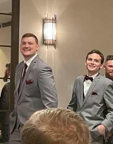 (Excluding any pictures of me and my wife) I think this has to be my favorite picture from my wedding. Me and my best man, friend, and brother. And of course Darrell’s beautiful mullet in the background. <a href="/justinratti1/">Justin Ratti</a>