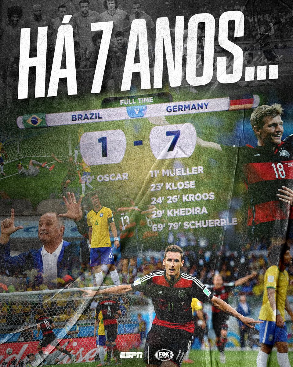 SportsCenterBR's tweet photo. Sete anos... do 7 x 1... 😢😢 https://t.co/ZBmEa10wBZ