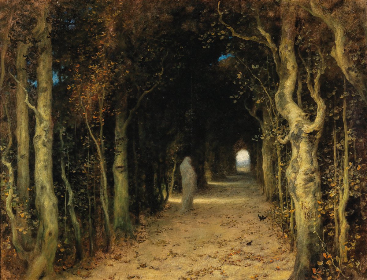 joanpopejoan's tweet photo. Lady Absinth by Ferdinand Keller, 1901
The Sacred Grove by Arnold Böcklin, 1886 https://t.co/H9YxB1r6oH