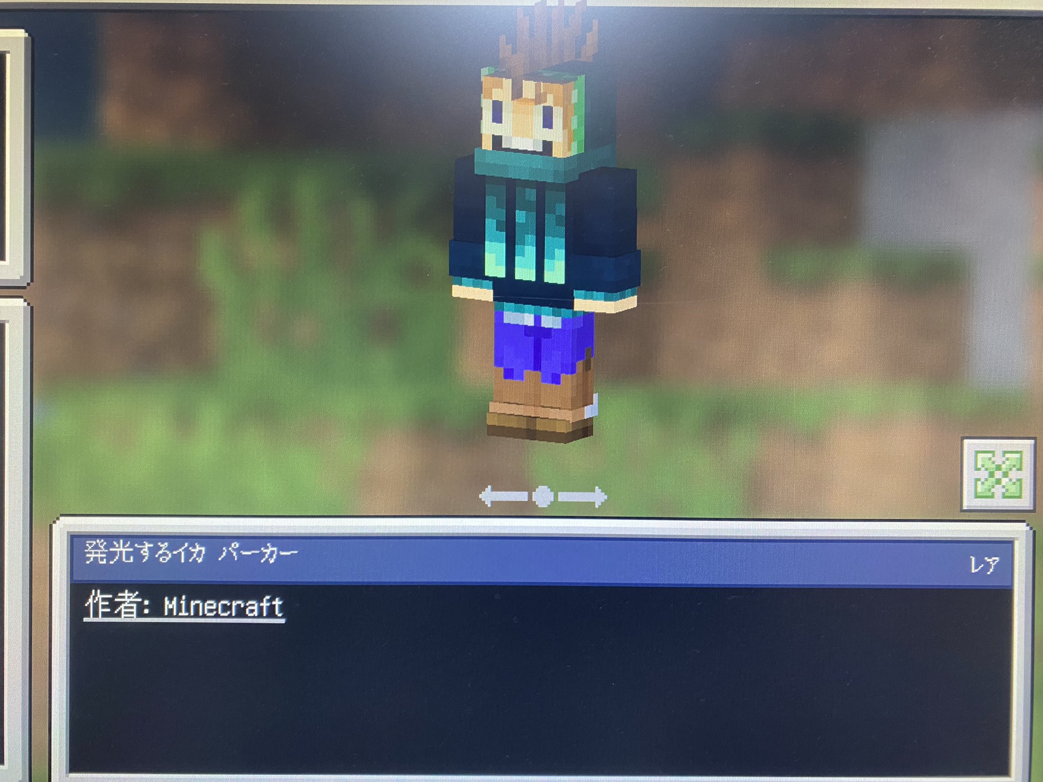 グラ グラきょんゲームズ ようやく発光するイカパーカー手に入りました 初日にダウンロードコード入手してから 約半月かかりましたが まだ不具合で手に入れられてない人 リプにやり方載せるのでよければ参考にして下さい マイクラ マインクラフト