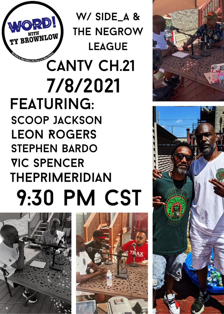 TUNE IN!!!! 7/8/21 @ 9:30 pm CST on @cantvchicago 🔥🔥🔥🔥🔥🔥🔥
#Chicago #JuneTeenth2021 #blackmen #Empowerment #insight #blackmedia #SupportBlackBusiness #blackentertainment #Independent #chicagohiphop #foxsports #slammagazine