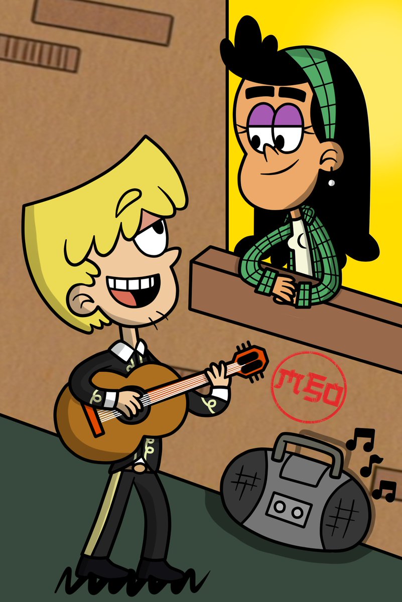 MonsterFan50's tweet photo. LBW Day 1 and 2: #Genderbent and #Serenade.
A serenade for his love, that he's lip-syncing doesn't make it any less romantic.
#TheLoudHouse #lokiloud #bebesantiago #lobby #lobbyweek https://t.co/0BKbvIviG4