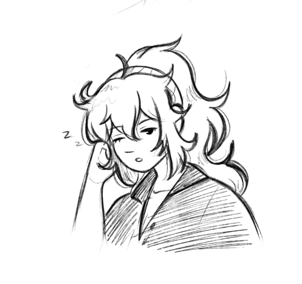 Diluc but he just woke up from a nap 😴 https://t.co/pF8CRgflVf 