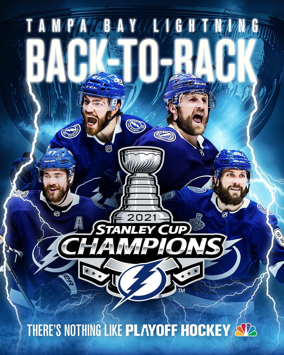 Tampa Bay Lightning Back-to-Back 2021 Stanley Cup Champions Commemor –  Sports Poster Warehouse