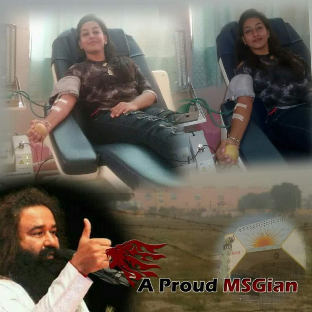 SudhaSh07188031's tweet photo. खून दान करना महादान कहलाया जाता है आप खून दान करके एक नहीं बल्कि 3 जिंदगी को बचा सकते हैं इसलिए खून दान जरूर करना चाहिए आज करोड़ों लोग संत डाँ @Gurmeetramrahim सिंह जी की प्रेरणा पर चलकर हर 3 महीने में खून दान कर लाखों करोड़ों का जीवन बचा चुके हैं और बचा रहे हैं. #BloodDonation https://t.co/rS0qCNzaZD