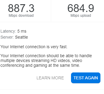 TonyTheTigerTTV's tweet photo. new internet went from 150 download/150 upload to this...it's supposed to be ~940/940, but hey I'll give them a few days to get up to speed @TELUS . gotta love that sweet sweet fiber. https://t.co/iQlv5jnAYh