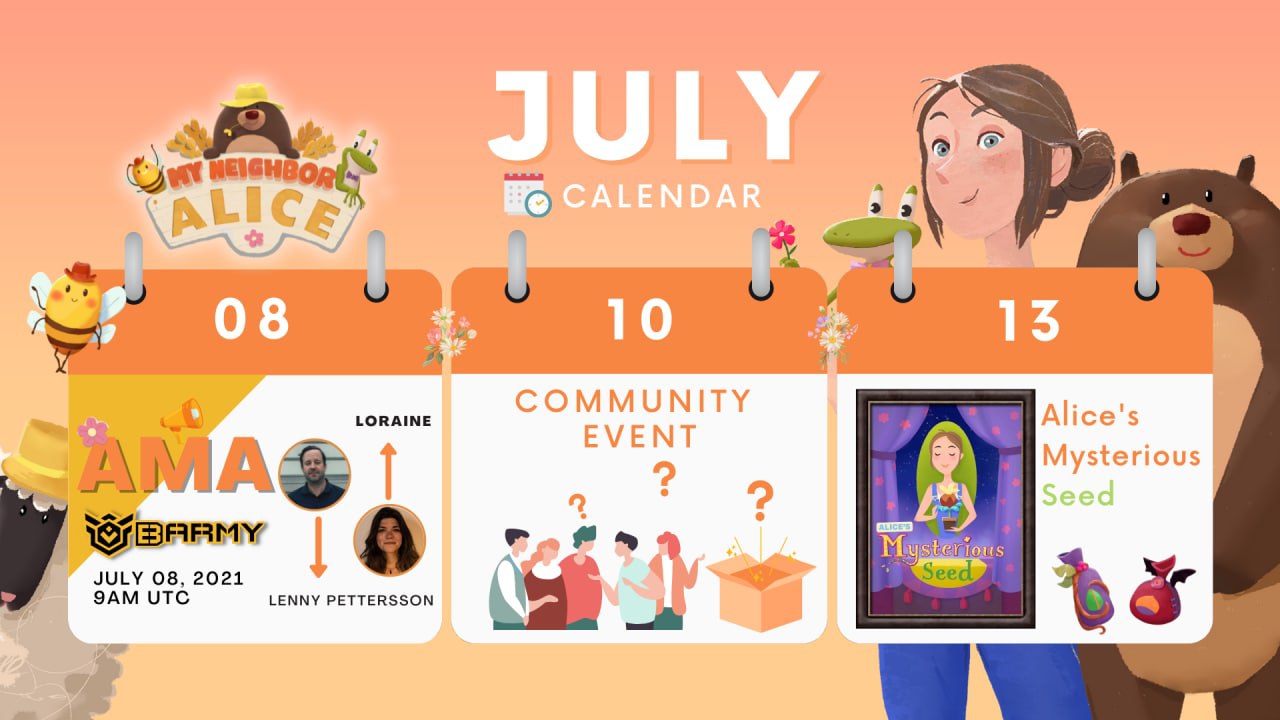 Alice A Very Exciting July Is Coming Up Here Are The Events For The First Half July 8 Bsc Army Ama July 10 Community