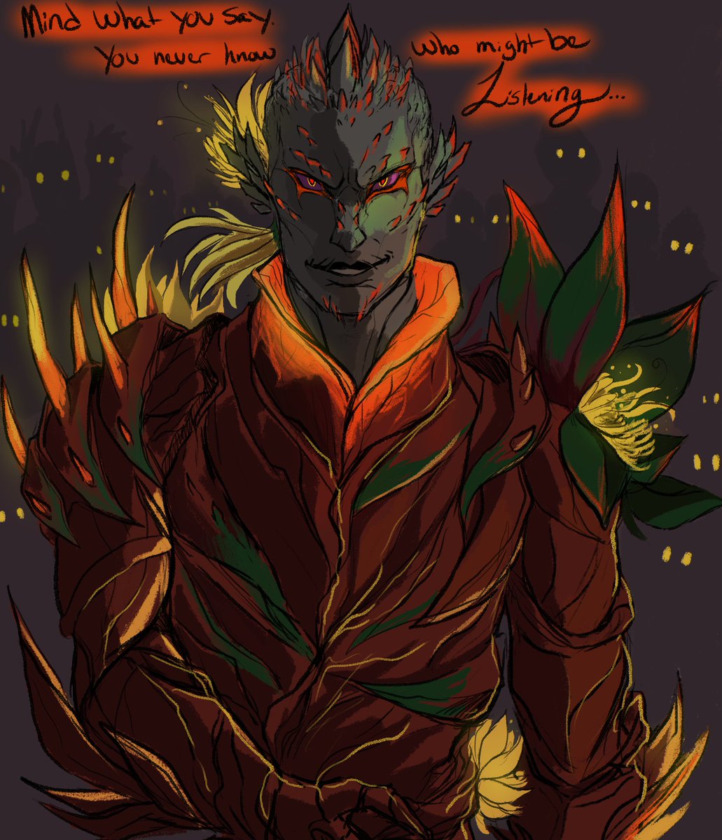 skelesass's tweet photo. You never know who may be listening: a concept sketch
#canach #GuildWars2 #sylvari #fanart https://t.co/UIat4cwGAe