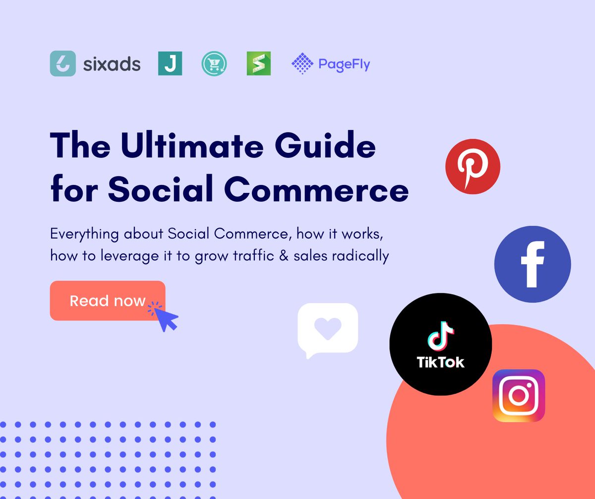 pageflyapp's tweet image. Curated by e-commerce experts: #ReConvert, @kiwisizing, @judgedotme  @SixadsApp, @pageflyapp ; Our ultimate guide will walk you through all necessary steps to master the art of social commerce.

👉Read &amp;amp; apply now: lnkd.in/ggYP9xj