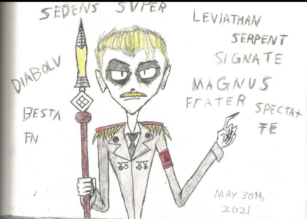 volahtile's tweet photo. Some facts and info on Losef:
●Losef wields the Holy Lance (stole it)
●His pet is the Leviathan, which he calls Levi.
●He cares about the balance between Heaven/Earth/Hell.
●The only demon who has proof of #doublehell 
●Anger issues
#hhoc #losefmagne #failedantichrist https://t.co/xIfbuMQJ56