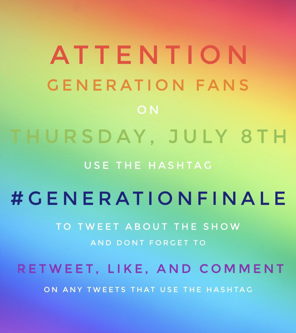MrSinister911's tweet photo. #GENERATION fans, just a reminder: https://t.co/lUK1Z2m09E