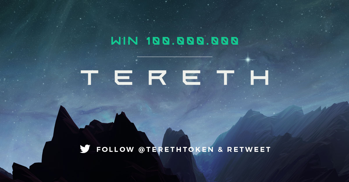 terethtoken's tweet photo. We're giving away 100.000.000 Tereth to one lucky twitter follower the day after we launch! Just follow @terethtoken and retweet to be entered! https://t.co/MlNaxcQx3z