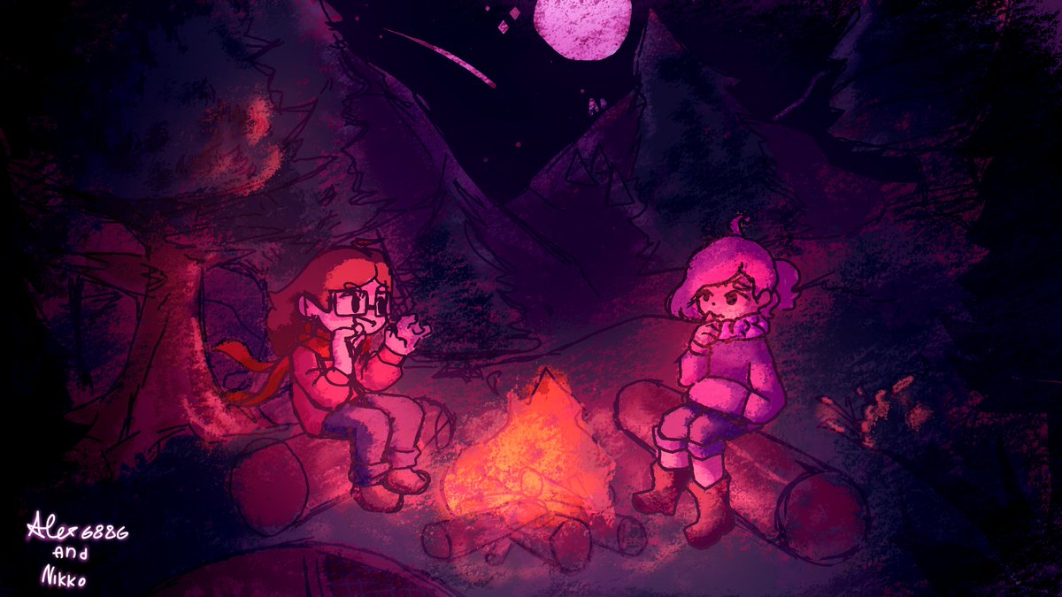 anilmky_nikko's tweet image. &quot;I wonder if hes telling Alex stories or just talking about complex math problems&quot;
A drawing i&apos;ve made with @Alexo6886! (I did most of the lineart n&apos; shit while he did the coloring and most of the Cool stuff)

#digitalart