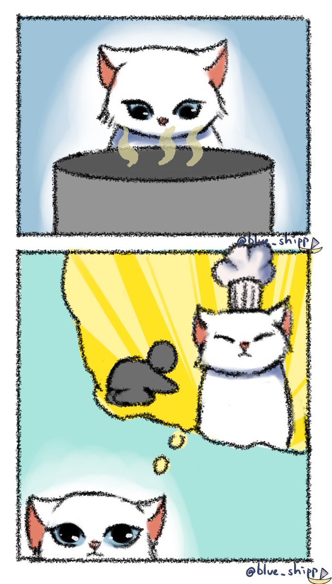 Blue Shipp Hell S Kitchen ねこ Illustration Cat 三隻貓貓 猫 漫画 原創