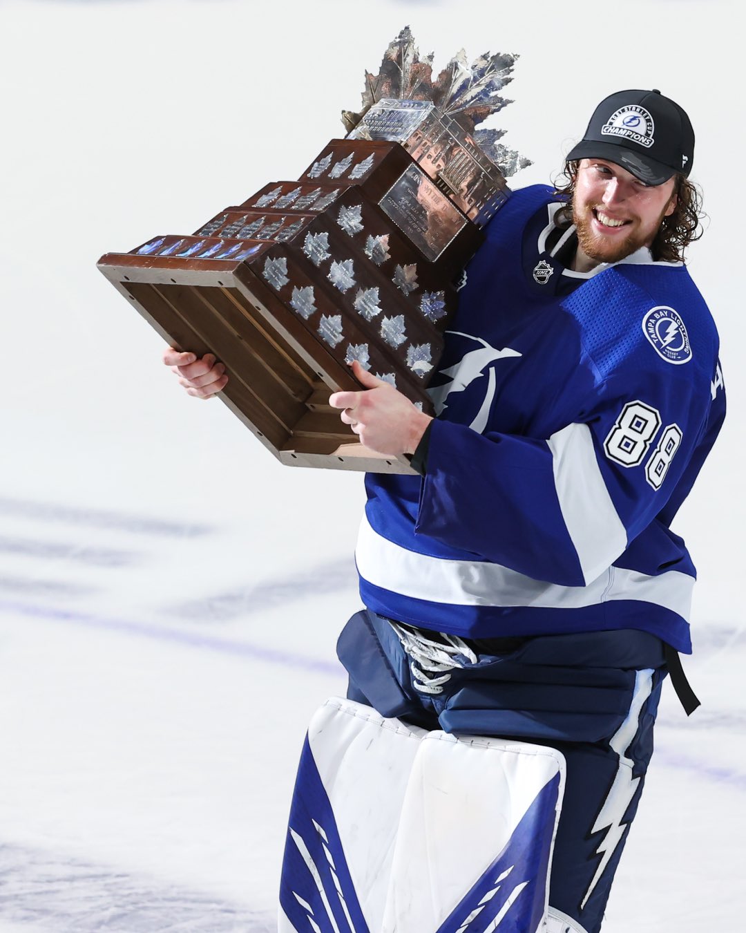 Andrei Vasilevskiy Riding a Tractor, trophy, tractor, Instagram, Andrei  Vasilevskiy pulling up with his second #StanleyCup and first Conn Smythe  Trophy. 😂 (🎥 IG/andreivasilevskiy88), By NHL