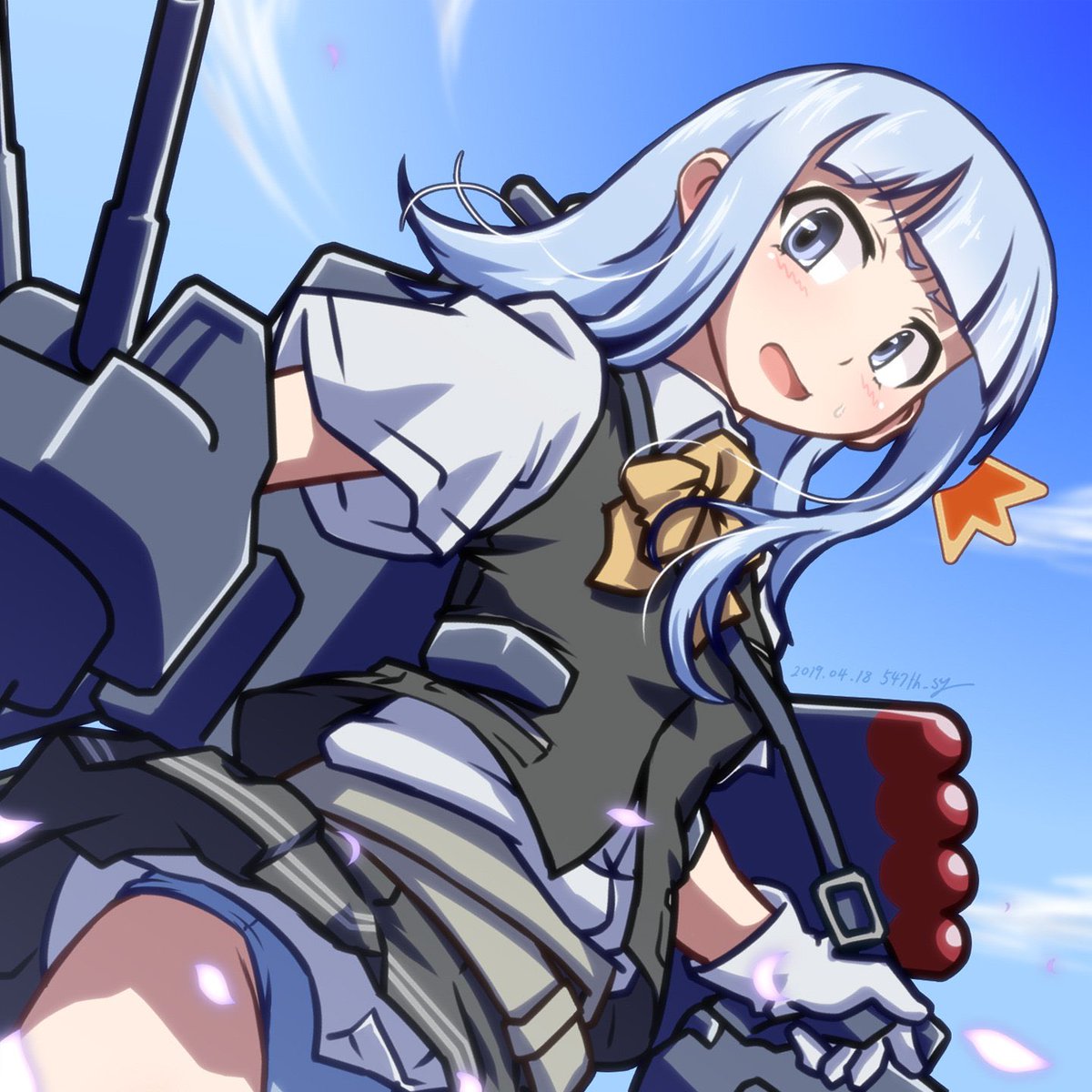 初風(艦これ) 「過去絵の再掲で初風さんを描いた気になっておきましょう... 」|547th_syのイラスト