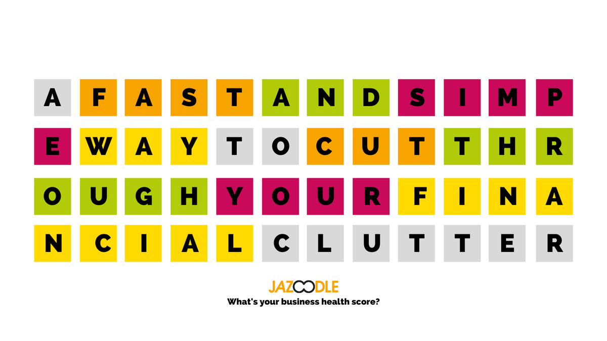 Jazoodle's tweet photo. Do you glaze over when assessing your business numbers?
Cut through the clutter and get to the numbers you need to know, quickly, and simply
Get your business health score in seconds, for free at https://t.co/GkAe5DmHV5
#CutThroughTheClutter #BusinessHealth #NumbersThatMatter https://t.co/CekLWGiL4n