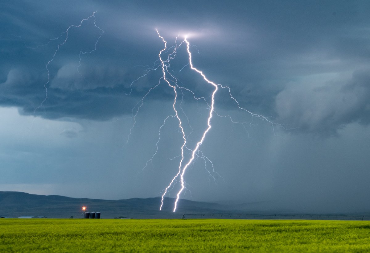 BadWeatherKyle's tweet photo. AWESOME lightning across southern Alberta tonight!

#abstorm @weathernetwork https://t.co/CIMPo1A1lq