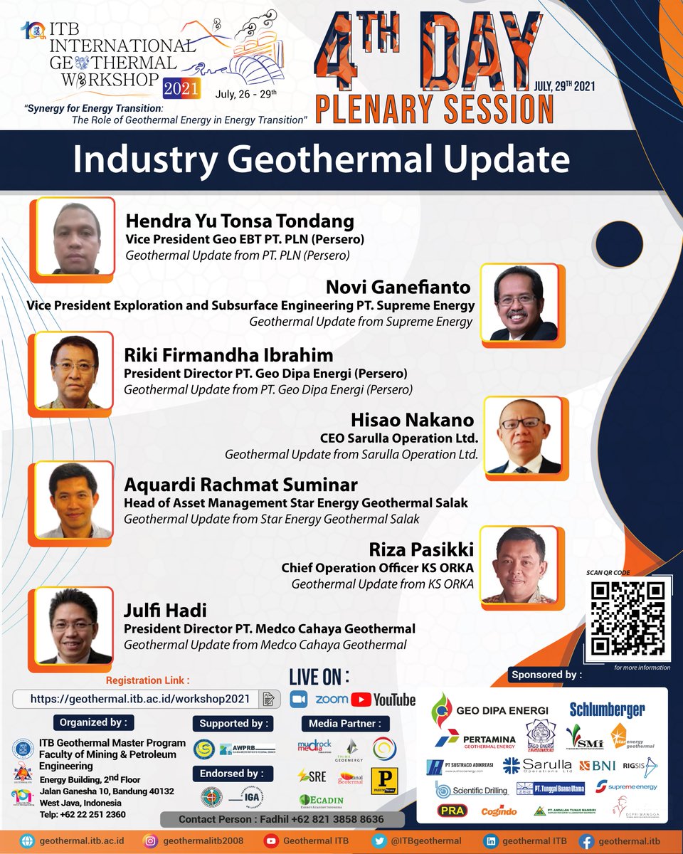 ITBGeothermal's tweet photo. These are agendas of IIGW2021!
We are proudly presents the Rundown of 10th ITB International Geothermal Workshop
So don’t miss out this huge event and save the date!
check schedule here:
https://t.co/rcMDVovoAt
#Geothermal #IIGW2021 #ITB #GeothermalWorkshop https://t.co/yRhEHLHhlC