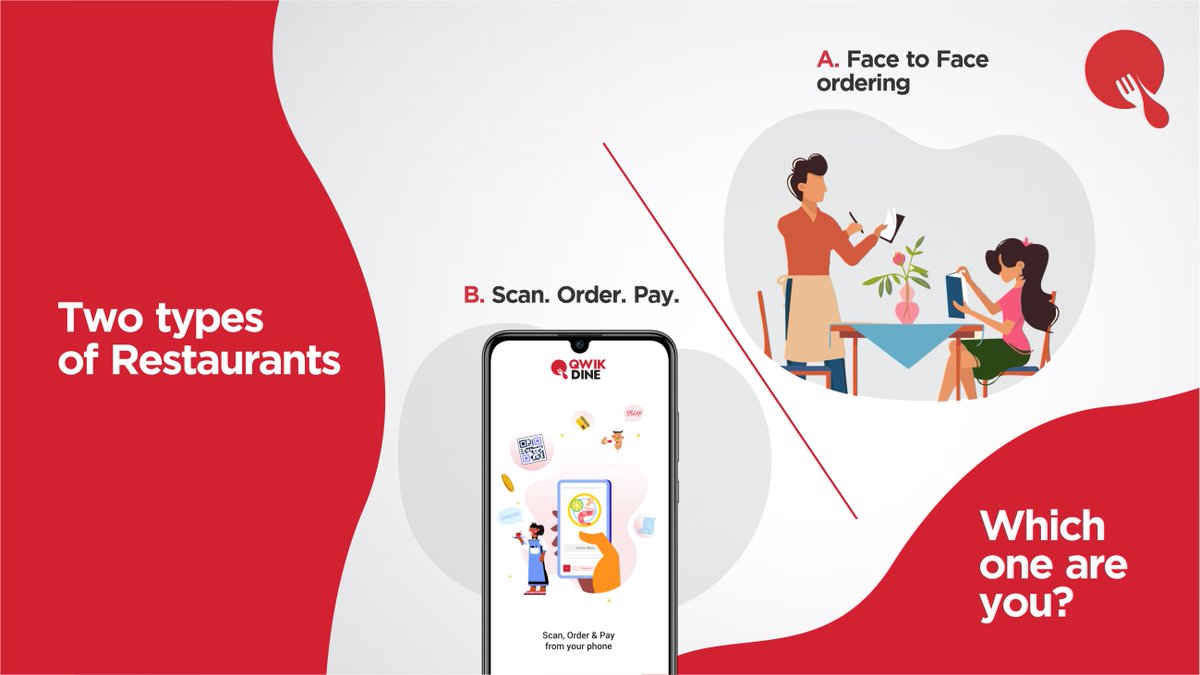 qwikdine's tweet photo. Why keep practising the age-old ordering techniques when you can easily go digital and make the entire ordeal quicker and safer? Qwikdine helps bring the ordering experience at your fingertips so you can Scan Order Pay in a jiffy! ⁣
#ContactlessDining #ContactlessMenu https://t.co/UjNrZDpPV1