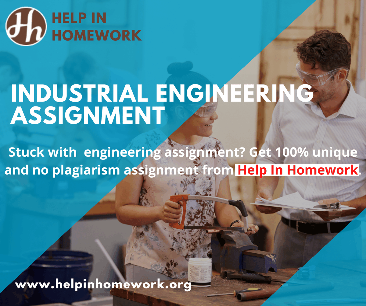 HelpinHomework's tweet image. Stuck with an engineering assignment? Get 100% unique and plagiarism-free assignments from Help in Homework.
Order Now: helpinhomework.org
#helpinhomework #EngineeringAssignment #assignmentwriting #assignmenthelp #homeworhelp