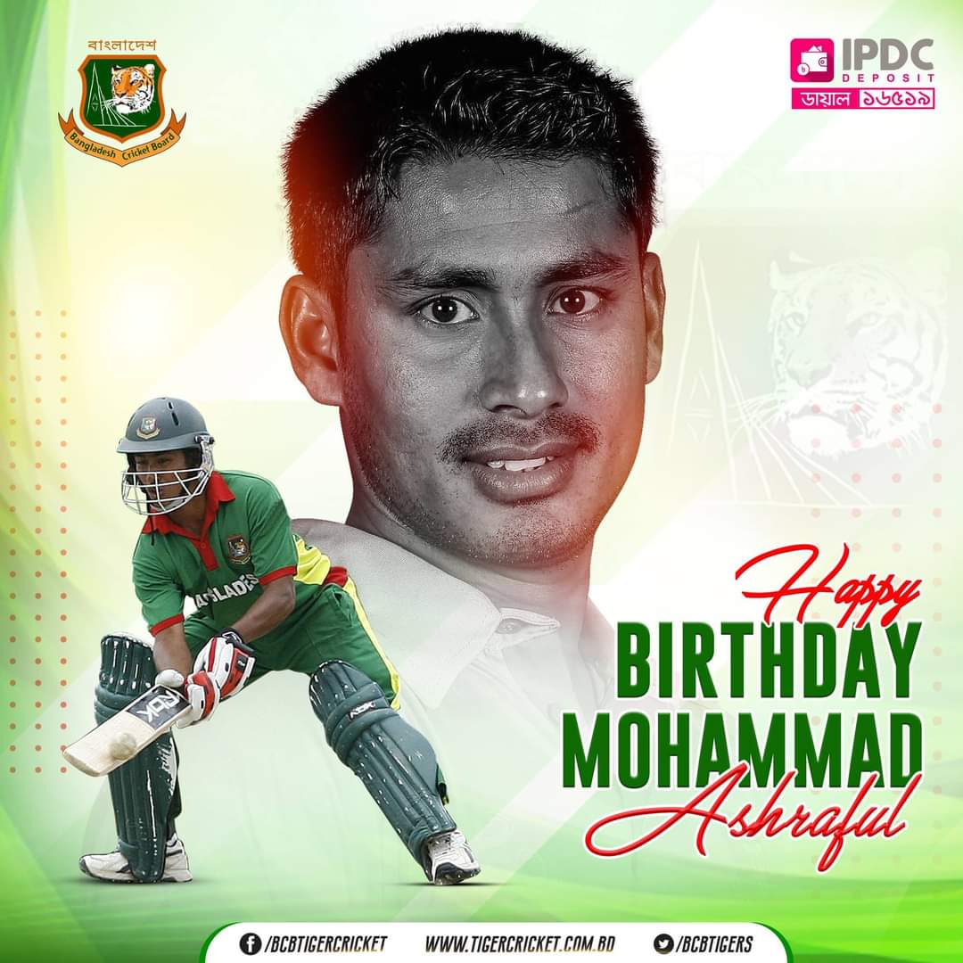 Happy 37th birthday Mohammad Ashraful. Best wishes for the years ahead 