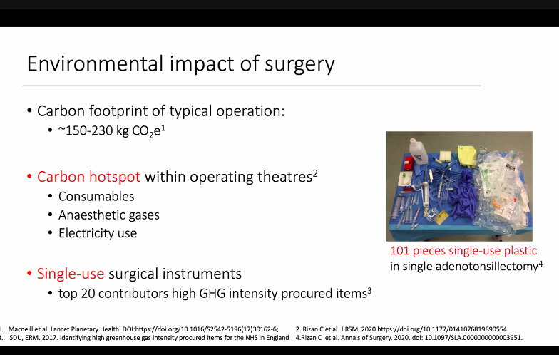 Thames Valley Sustainable Operating Pathway (@tvsop2) on Twitter photo <a href="/chantelle_rizan/">Chantelle Rizan</a> laying out the impact of surgical activity on #carbonemissions at launch conference of #tvsop
Just 4 items responsible for 1/3 of the impact of single use items! Lots of potential for working on #susqi projects as a team to increase #sustainability @oxdatc <a href="/chantelle_rizan/">Chantelle Rizan</a> laying out the impact of surgical activity on #carbonemissions at launch conference of #tvsop
Just 4 items responsible for 1/3 of the impact of single use items! Lots of potential for working on #susqi projects as a team to increase #sustainability @oxdatc