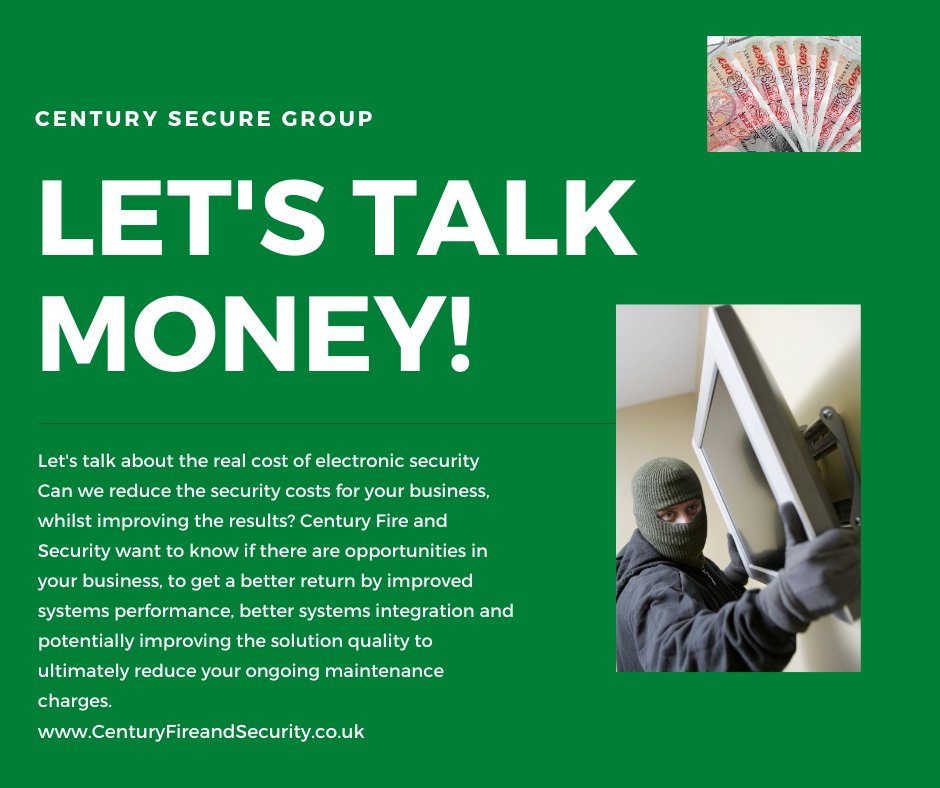 century_ltd's tweet photo. Let's talk about the real cost of electronic security, can we reduce the security costs for your business, whilst improving the results? Let’s get this conversation started.
# Business #security https://t.co/kGWc3J5cXD