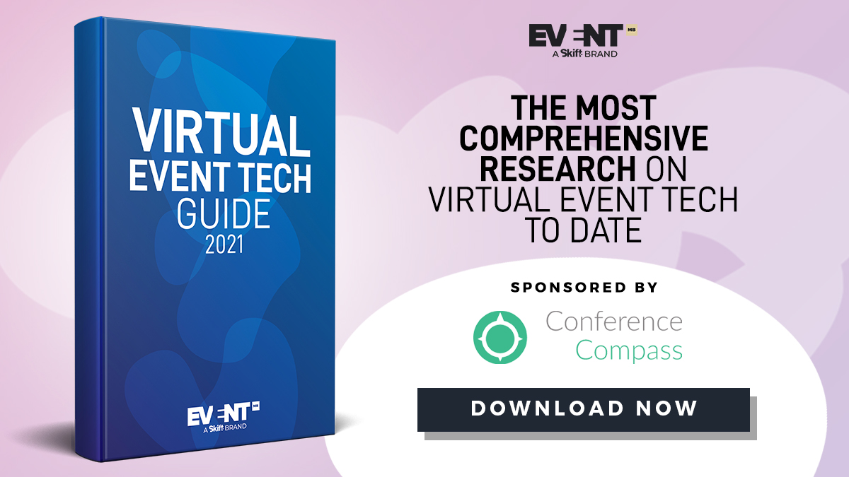 ConfCompass's tweet photo. Think you know all the current trends shaping the #virtualevent tech market? For a full rundown, check out the brand-new @EventMB Virtual Event Tech Guide, THE guide to virtual #eventplatforms for #eventprofs.
Grad it for free here ππ½ https://t.co/cP3TEMNGBU β
#eventindustry https://t.co/9Msnr6Ezg0