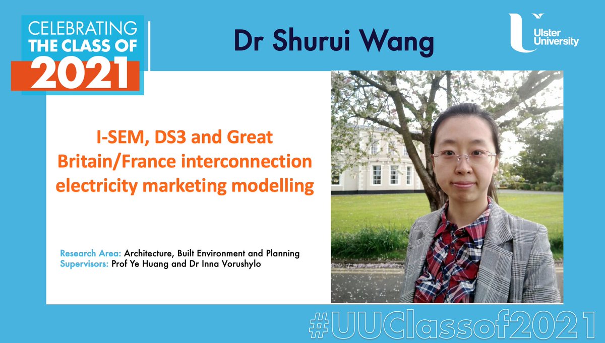 Doctoral College (@ulsteruniphd) on Twitter photo Congratulations Dr Shurui Wang!
<a href="/ULSTER_BSABE/">@ULSTER_BSABE</a>
<a href="/UlsterCEBE/">Computing, Engineering and the Built Environment</a> #Classof2021 #PhinisheD Congratulations Dr Shurui Wang!
<a href="/ULSTER_BSABE/">@ULSTER_BSABE</a>
<a href="/UlsterCEBE/">Computing, Engineering and the Built Environment</a> #Classof2021 #PhinisheD