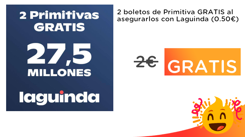 chollometro's tweet photo. Llévate POR LA CARA 2 boletos de Primitiva, solo pagas el seguro 0,50€ ¡Si te toca no pagas los impuestos!  ➡️ https://t.co/EHmfr7m1D8 https://t.co/8WCWlZO9Xq