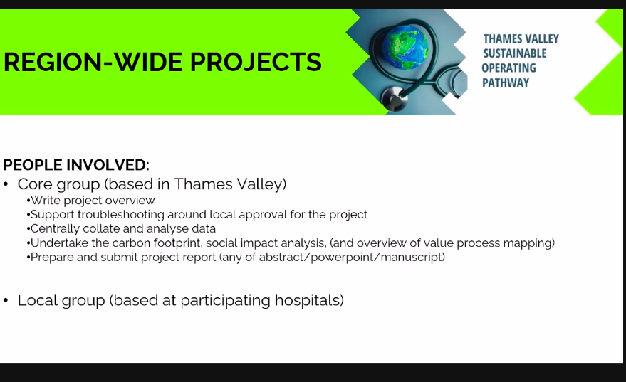 Thames Valley Sustainable Operating Pathway (@tvsop2) on Twitter photo <a href="/Sorenki/">Trey Clifford</a> outlining the exciting plans to start a network of healthcare professionals across the region collaborating on #SusQI projects. Working together towards a #greenernhs and #sustainable theatre pathways! @oxdatc #tvsop tinyurl.com/tvsopweb <a href="/Sorenki/">Trey Clifford</a> outlining the exciting plans to start a network of healthcare professionals across the region collaborating on #SusQI projects. Working together towards a #greenernhs and #sustainable theatre pathways! @oxdatc #tvsop tinyurl.com/tvsopweb