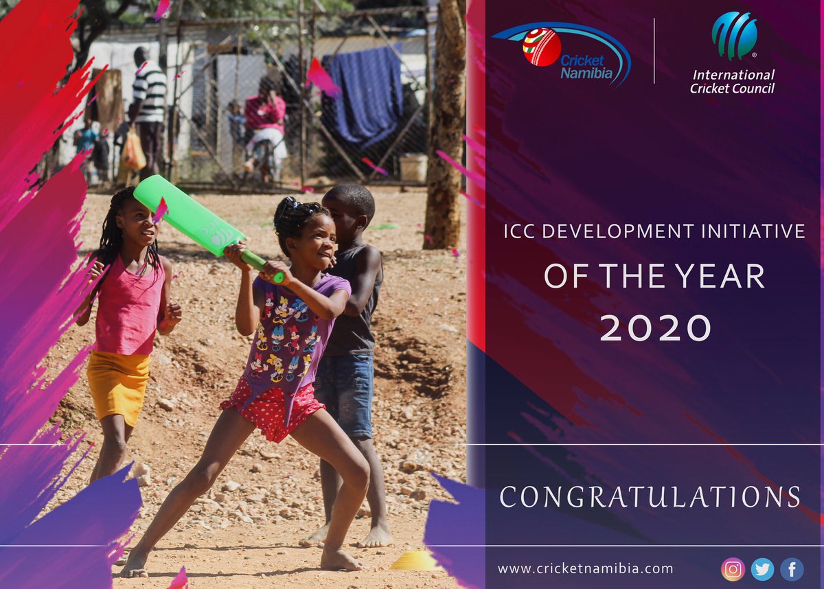 MEDIA RELEASE🚨 Cricket Namibia wins another ICC - International Cricket Council Award as Development Initiative Of The Year among 92 Associate Members🇳🇦 Read more⤵ cricketnamibia.com/2020-icc-award… #CricketNamibia #EaglesPride #AlwaysHigher #Fearless #ilovecricket #ICC