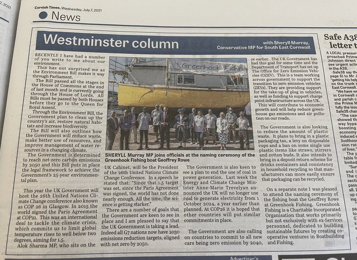 Always nice to get a mention in the press, this is this week’s <a href="/cornishtimes/">The Cornish Times</a>