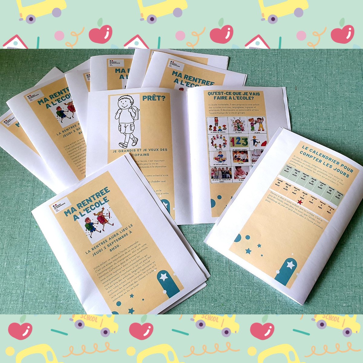 Livrets d'accueil prêts à être envoyés aux nouveaux élèves de #maternelle
#climatscolaire